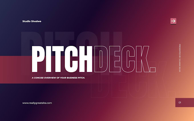 Design a professional powerpoint presentation and pitch deck by Pixel ...