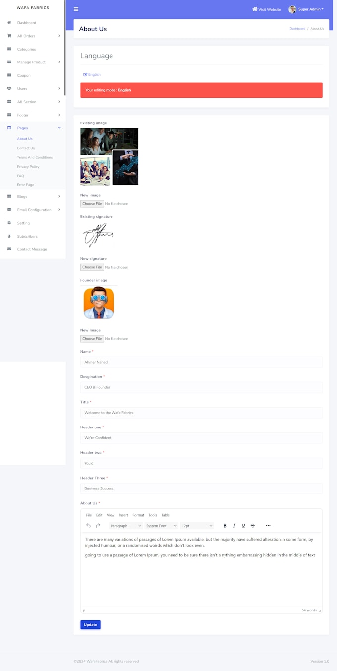 develop a custom laravel web application or website