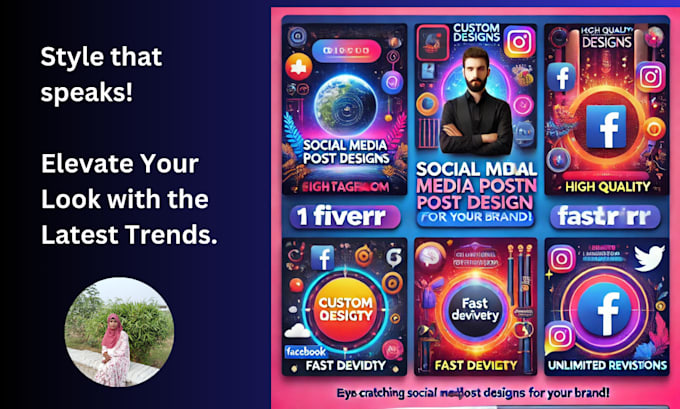 Design eye catching and engaging social media posts for your brand by ...