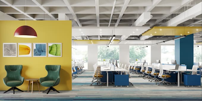 provide office interior and exterior design with full plans