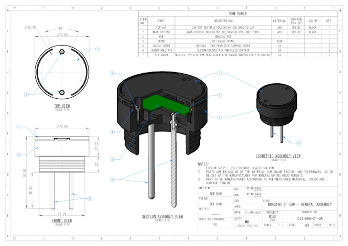 do 2d technical drawings, mechanical and detail drawings
