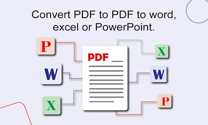 convert pdf to word, excel, pdf conversion and typing job