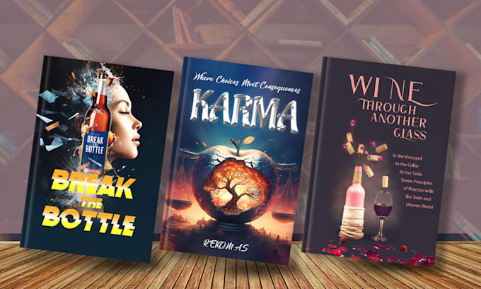 create print minimalist book cover and ebook layout design