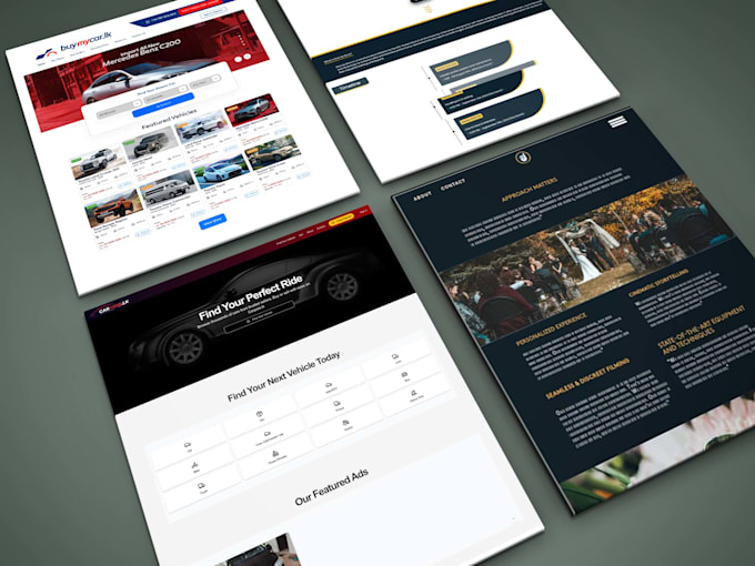 build react js next js website with tailwind css