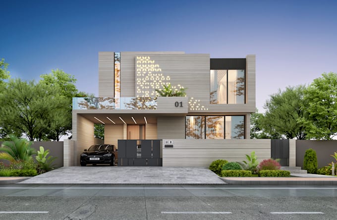 create photorealistic residential interior and exterior renders