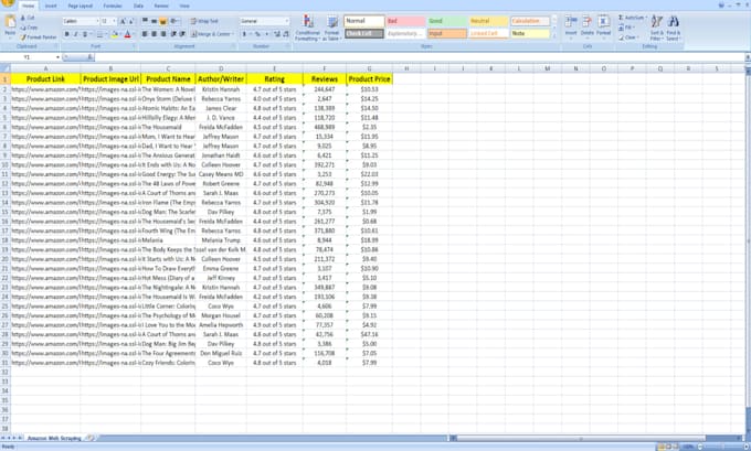 do amazon product data scrape using python