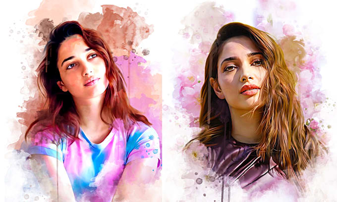 do timeless watercolor portraits