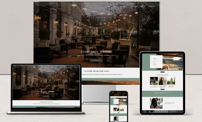 design a beautiful pixieset website, photography website, squarespace website