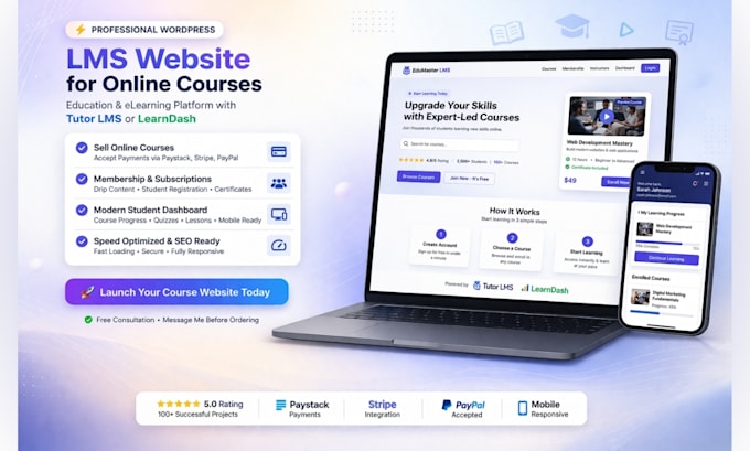 lms website educational website tutor lms website elearning website lms website