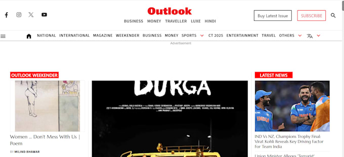 do your guest post on outlook india