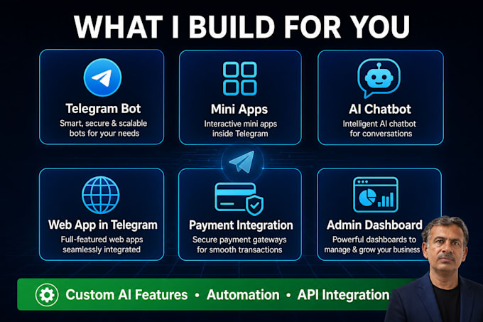 build telegram mini app and ai agents using python