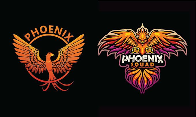 create high quality eagle phoenix logo