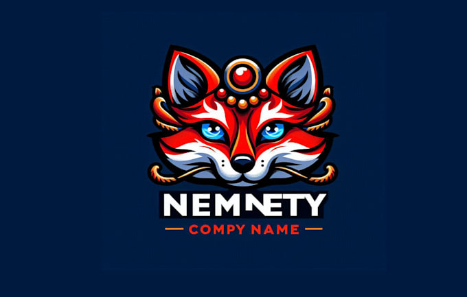design ninja fox esports mascot logo with express delivery