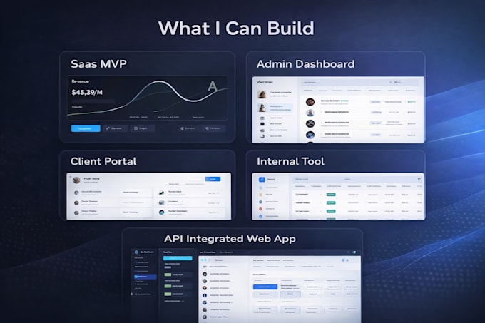 build custom web apps with backend and API integration