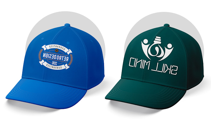 create a custom hat or cap with side patches and any front design