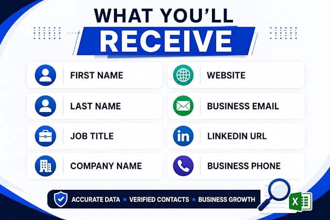 provide verified b2b leads with email and linkedin details