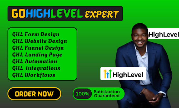 professionally design dfy gohighlevel website ghl funnels ghl forms