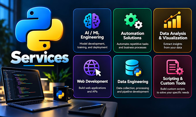be your python developer for anything you can imagine