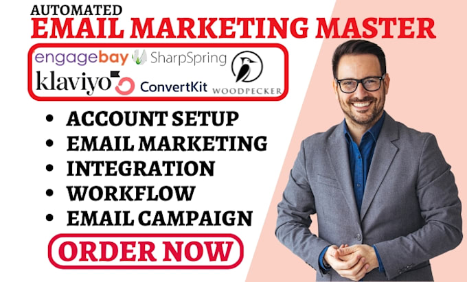 setup zaptomail engagebay sharpspring woodpecker convertkit klaviyo automation