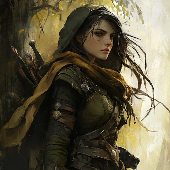 draw your dnd or ttrpg fantasy character art or token