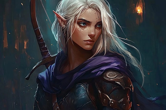 draw dnd character art and oc character