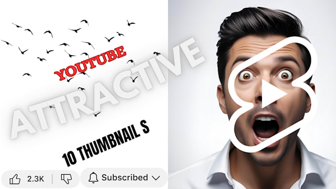 do modern thumbnail  desing for youtube