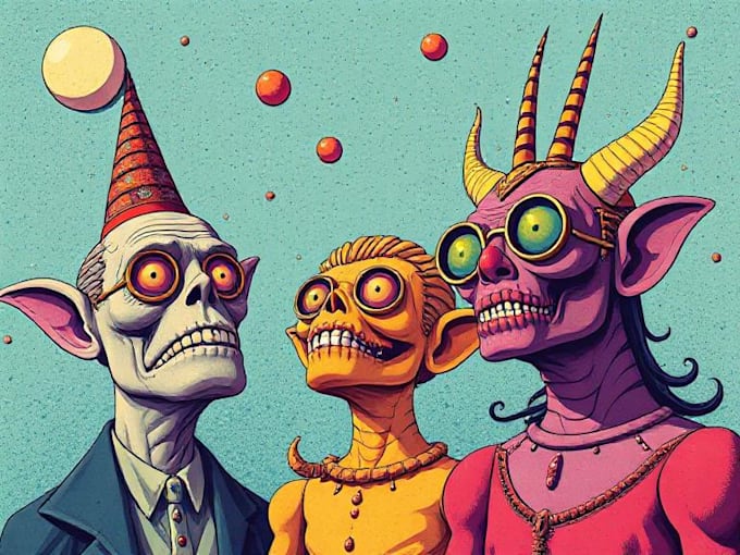 draw a custom dark surrealism for apparel