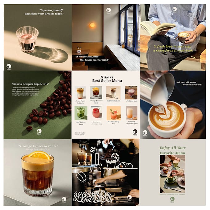 do instagram feed design and layout