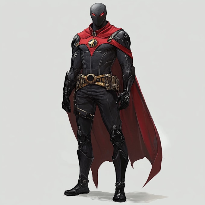 make a unique superhero cartoon character