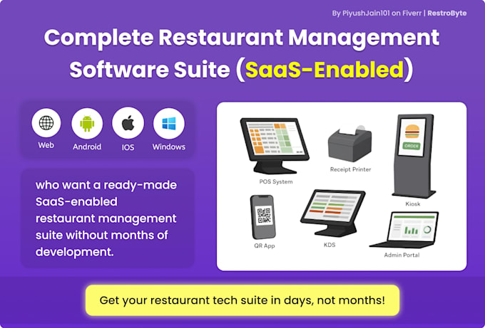 provide pos system for your restaurant and retail shop