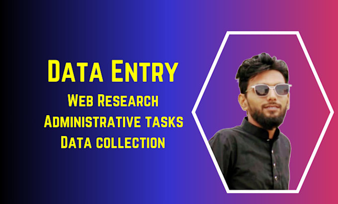 help you with data entry, web research, copy paste and convert to excel,b2b, pdf