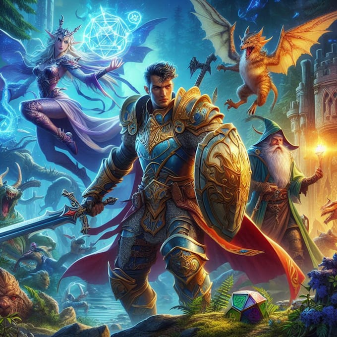 create unique and high quality dnd character art