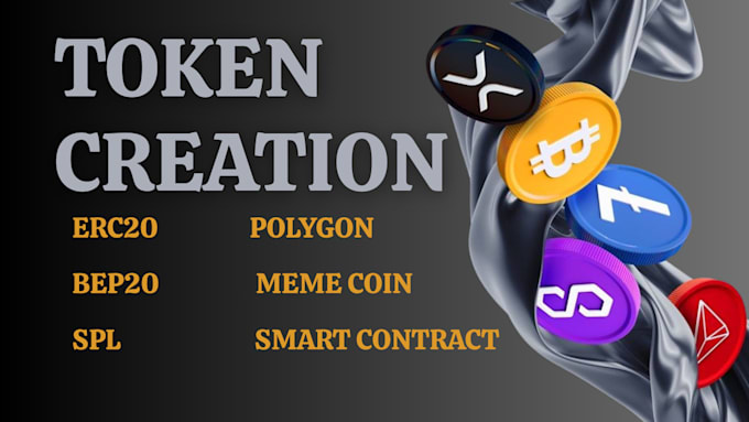 create solana smart contract token crypto meme coin bep20 erc20 trc20