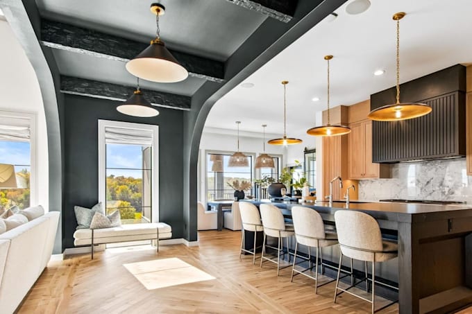 Dinning apartment, bedroom design, living room interior, outdoor ...
