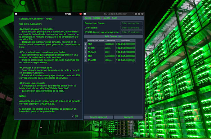 funcionalidad minimalista de la conexión ssh xubuntu