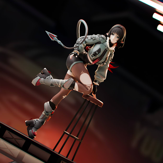 create high quality anime figure sculpting for 3d printing