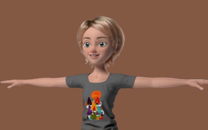 design 3d cute character, animal, mascot, cartoon character for 3d print or game