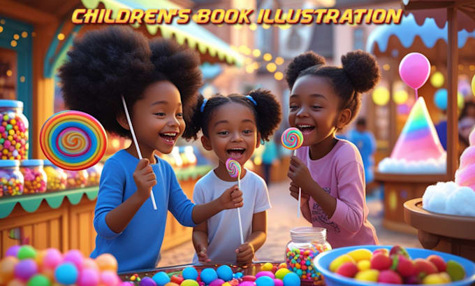 illustrate children story book illustration, children story, book illustration
