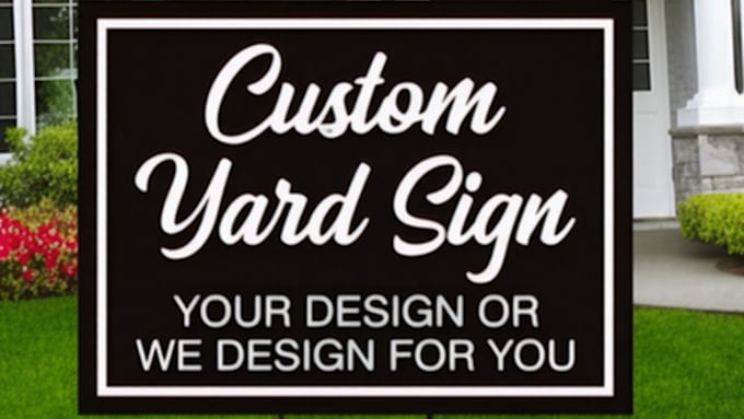 design postcard flyer banner yardsign digital business card menu door hanger
