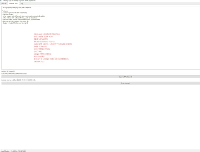 provide  image geo tagging tool and metadata for your photos