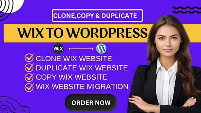clone copy and duplicate any design into a wix website