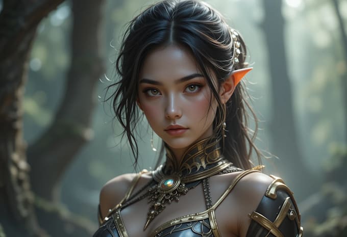 draw your fantasy character, rpg character or portrait
