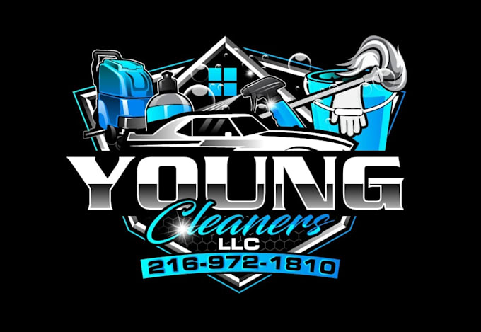 create wonderful and excellent pressure washing logo design