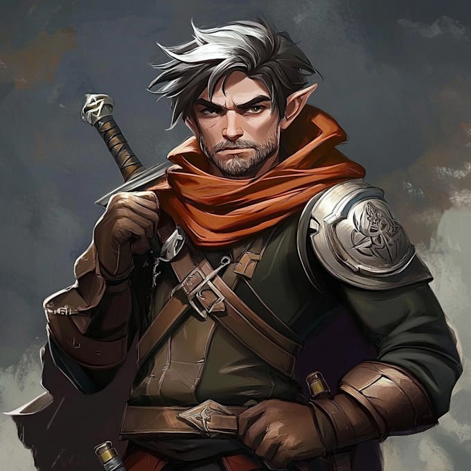 create game character art in unique style