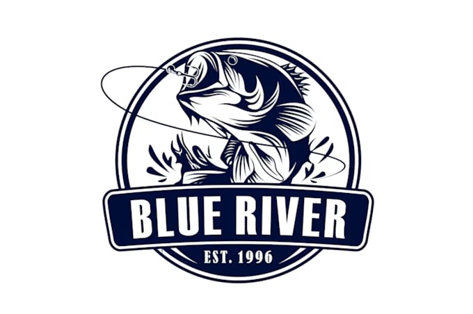 create fishing and hunting logo