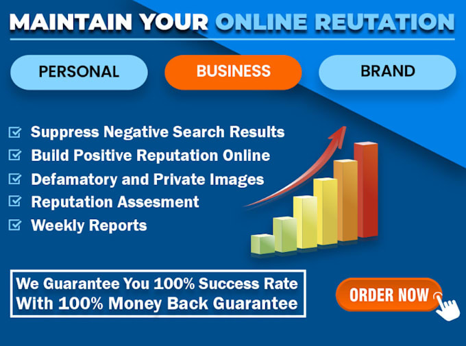 do online reputation management, reverse SEO to push down negative listing