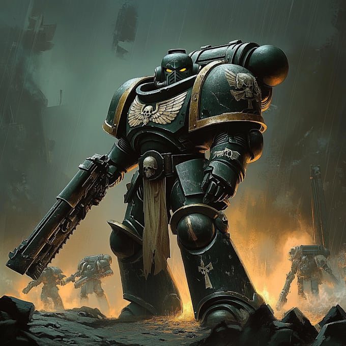 draw your favorite warhammer 40 character