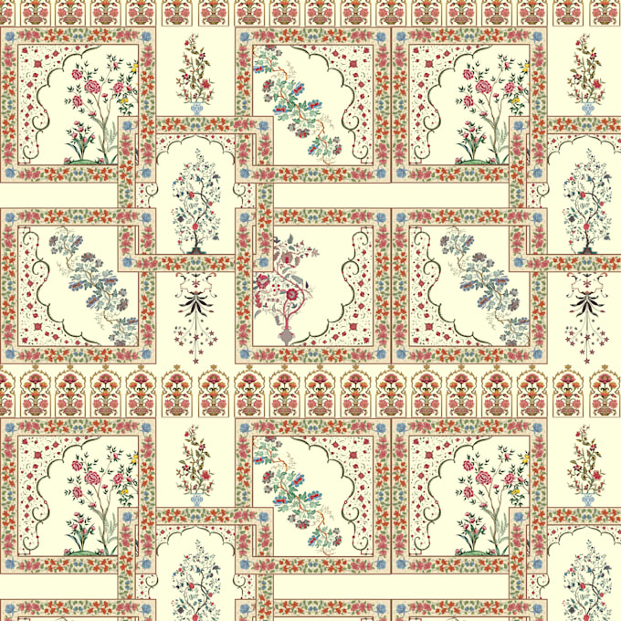 design seamless patterns for textile, fabric, and print
