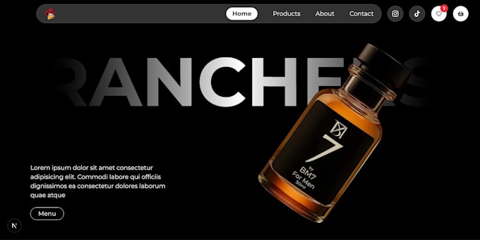do website development as full stack web developer, nextjs html css react