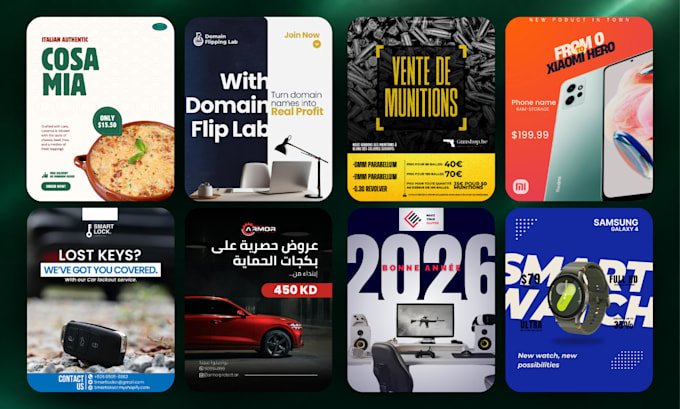 design social media posts for instagram and facebook